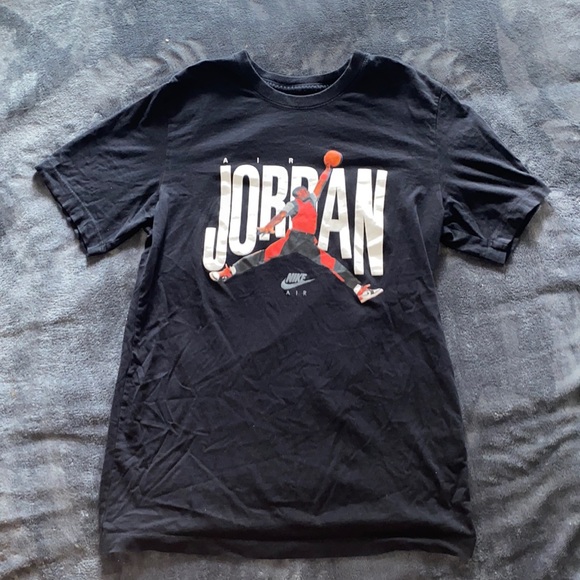 Black NIKE Air Jordan T-Shirt - Picture 2 of 3